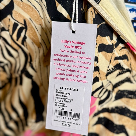 NWT Lilly Pulitzer Shealyn stretch maxi caftan Rutabaga El Morocco - Picture 7 of 7